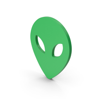 Symbol Alien Green PNG & PSD Images