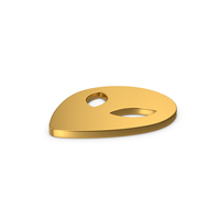 Gold Symbol Alien PNG & PSD Images
