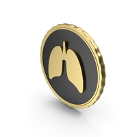 Logo Lungs Gold PNG & PSD Images