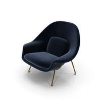 Knoll Saarinen Womb Chair PNG & PSD Images