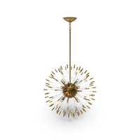 Large Chandelier in Brass PNG & PSD Images