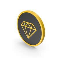 Icon Diamond Yellow PNG & PSD Images