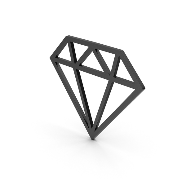 Symbol Diamond Black PNG & PSD Images