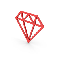 Symbol Diamond Red PNG & PSD Images