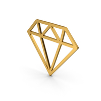 Symbol Diamond Gold PNG & PSD Images