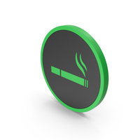 Icon Smoking Zone Green PNG & PSD Images