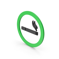 Symbol Smoking Zone Green PNG & PSD Images