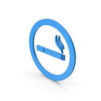 Symbol Smoking Zone Blue PNG & PSD Images