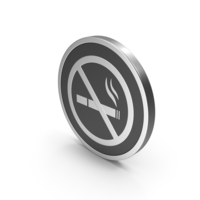 Silver Icon No Smoking PNG & PSD Images