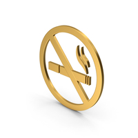 Symbol No Smoking Gold PNG & PSD Images