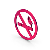 Symbol No Smoking Metallic PNG & PSD Images