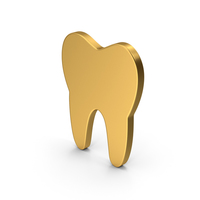 Symbol Tooth Gold PNG & PSD Images