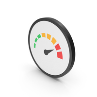 Icon Speedometer Colored PNG & PSD Images