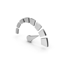 Symbol Speedometer Silver PNG & PSD Images