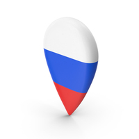 Russia Travel Pin Flag PNG & PSD Images