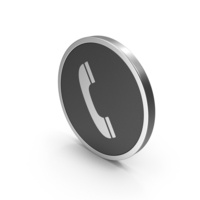 Silver Icon Phone Call PNG & PSD Images