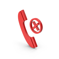 Symbol Call Hang Up Red PNG & PSD Images