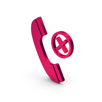 Symbol Call Hang Up Metallic PNG & PSD Images