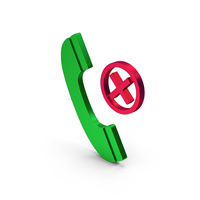 Call Hang Up Colored Metallic PNG & PSD Images