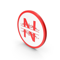 Icon Red Letter N PNG & PSD Images