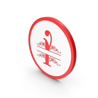 Icon Red Letter I PNG & PSD Images