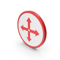 Icon Move Button Red PNG & PSD Images