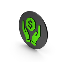 Money In Hands Green Icon PNG & PSD Images
