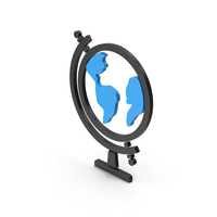 Symbol Globe Blue PNG & PSD Images