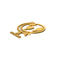 Gold Symbol Globe PNG & PSD Images