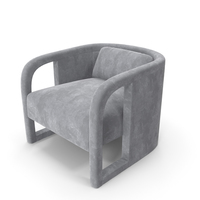 Milo Baughman Curved Velvet Club Chairs PNG & PSD Images