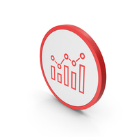 Icon Graph Red PNG & PSD Images