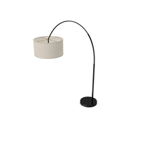 Overarching Linen Shade Floor Lamp PNG & PSD Images