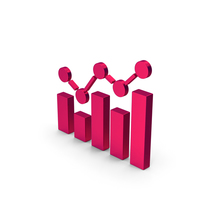 Symbol Graph Metallic PNG & PSD Images
