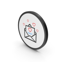 Icon Love Letter Colored PNG & PSD Images