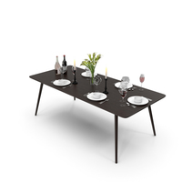 Rectangular Fen Dinning Table PNG & PSD Images