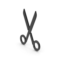 Symbol Scissors Black PNG & PSD Images