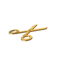 Gold Symbol Scissors PNG & PSD Images