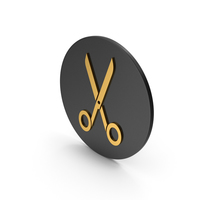 Scissors Gold Icon PNG & PSD Images