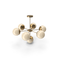 Suspension Light Copper Light Chandelier 7 PNG & PSD Images