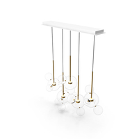 Suspension Light Giopato & Coombes Bolle Zigzag Chandelier 24 PNG & PSD Images