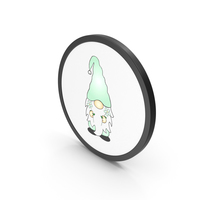 Icon Gnome With Flowers PNG & PSD Images