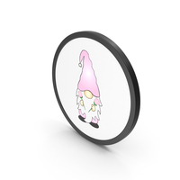Gnome With Flowers PNG & PSD Images
