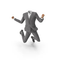 Success Jumped Up Suit Grey PNG & PSD Images