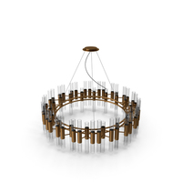Waterfall Round Suspension Chandelier Luxxu PNG & PSD Images