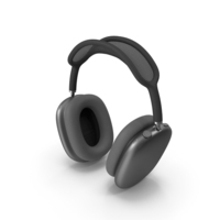 AirPods Max Headphones Space Grey PNG & PSD Images