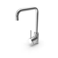 Angular Single Lever Sink Mixer Chrome PNG & PSD Images