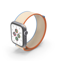Apple Watch SE Silver with Sport Loop PNG & PSD Images