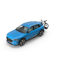 Audi E-tron with Thule EasyFold XT2 Mountain Bike PNG & PSD Images