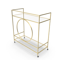 Alsager Serving Cart By House Of Hampton PNG & PSD Images