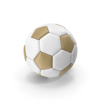 Soccerball Big Holes White Gold PNG & PSD Images